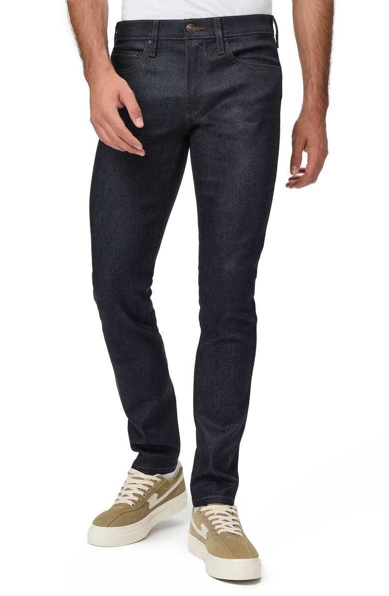 PAIGE Croft Coated Skinny Jeans, Main, color, Spence Coated