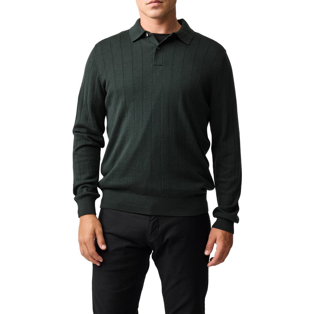 Rodd & Gunn Murdoch Merino Wool Polo In Green