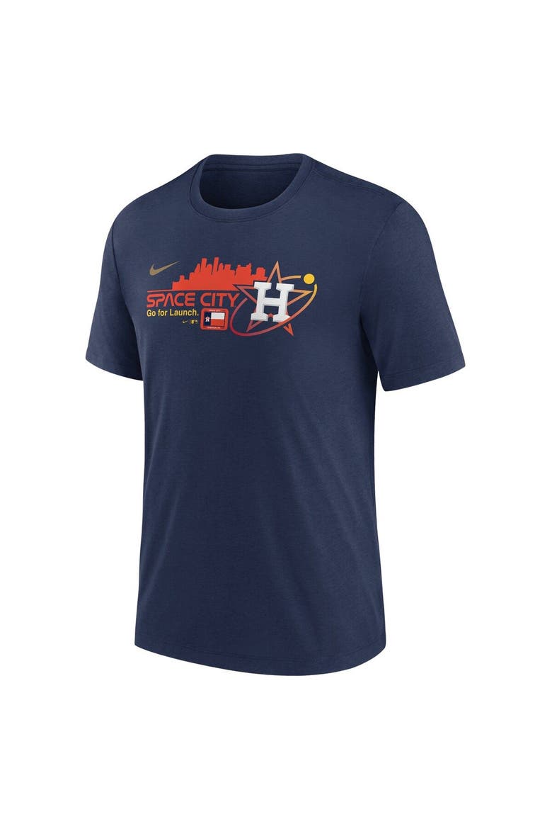 Men's Nike Navy Houston Astros City Connect Tri-Blend T-Shirt, Alternate, color, Navy