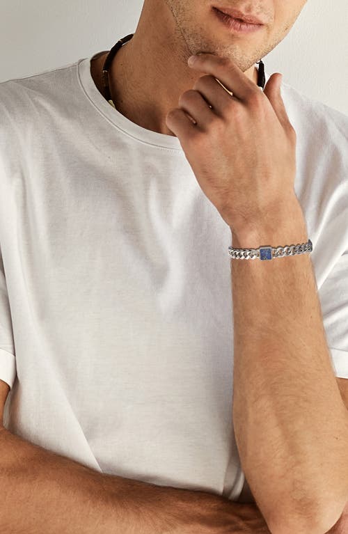 Geoffrey Beene Semiprecious Stone Curb Chain Bracelet