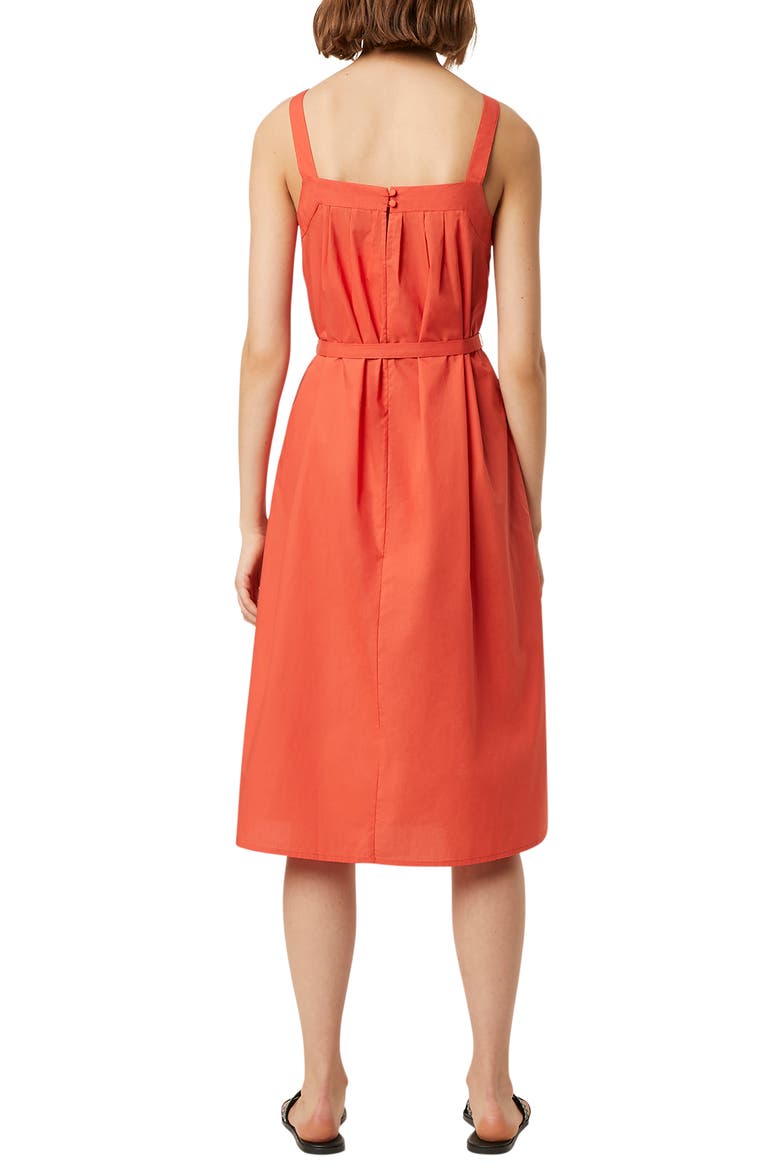 Harmony Cotton Trapeze Dress, Alternate, color, VINTAGE RED
