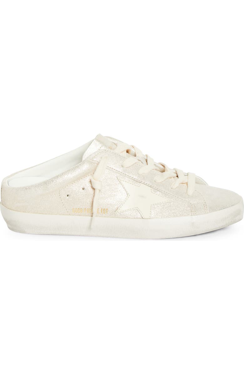Golden Goose Super-Star Sabot Mule Sneaker, Alternate, color, Platinum/ Cream