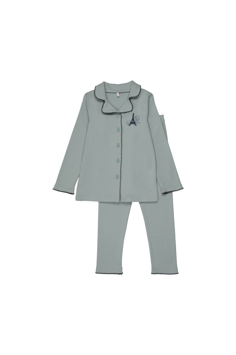 French Grandpa PJ for Boy, Main, color, Blue