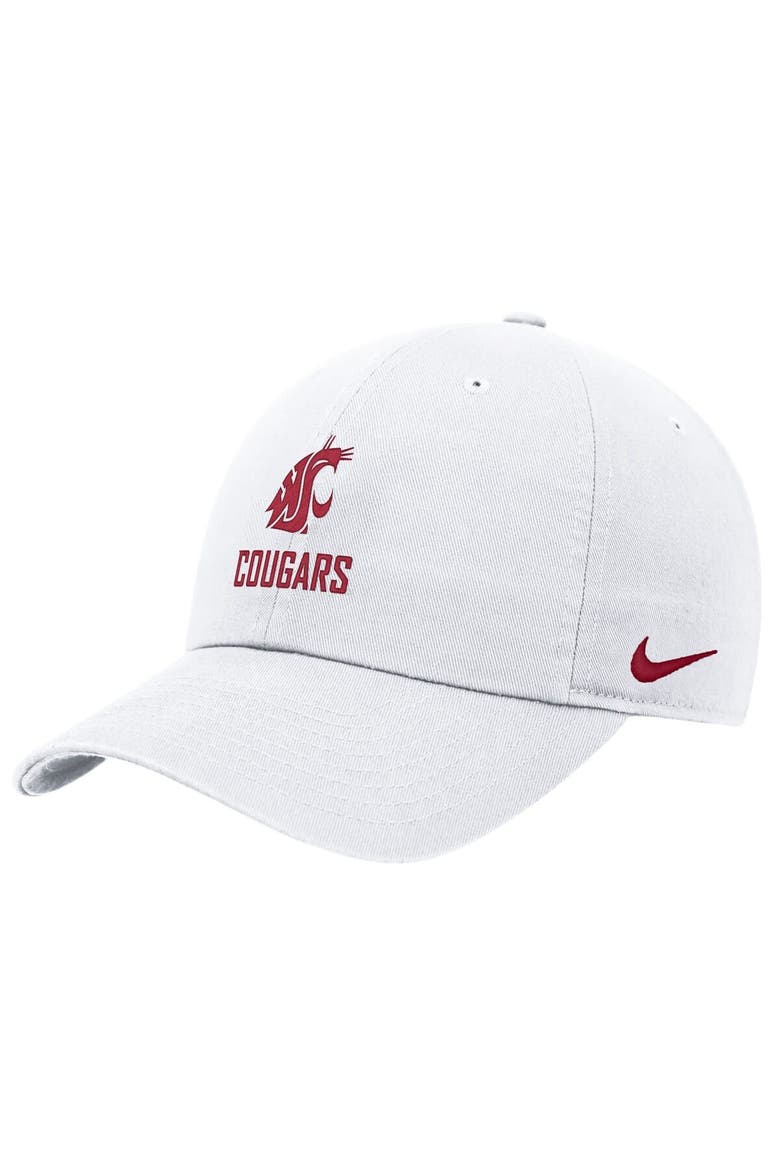 Men's Nike White Washington State Cougars 2025 On-Field Club Adjustable Hat, Alternate, color, White