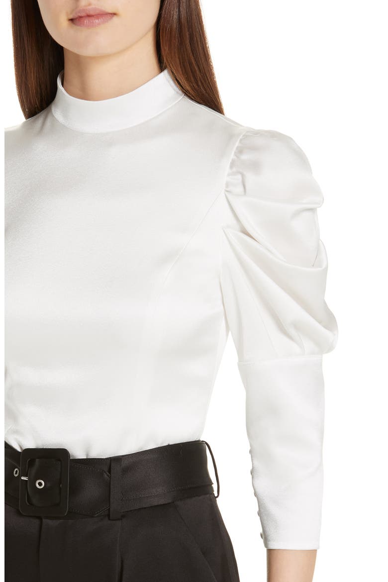Brenna Puff Sleeve Blouse, Alternate, color, OFF WHITE