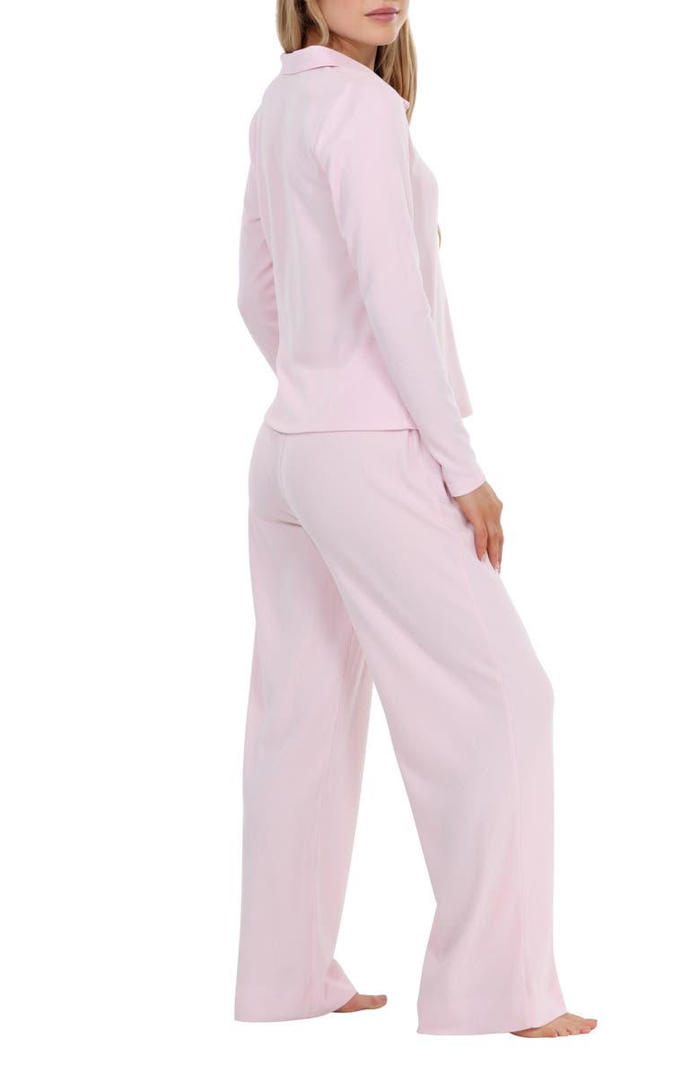 Honeydew Coffee Club Waffle Knit Pajamas, Alternate, color, Strawberry