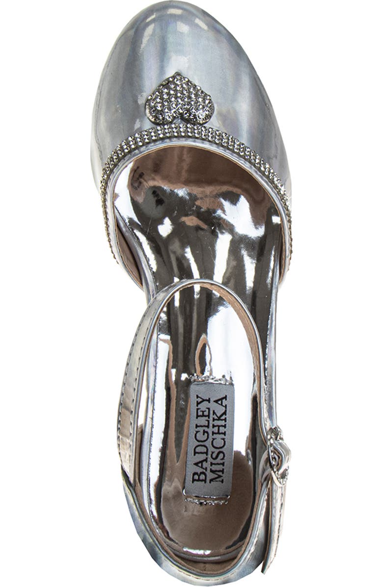 BADGLEY MISCHKA Low Heeled Dress Shoes, Alternate, color, Silver Hologarphic