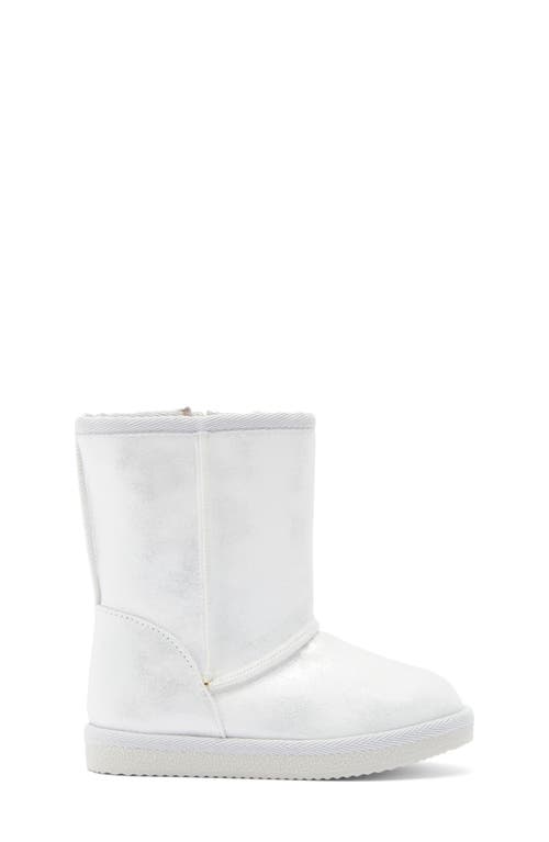 Harper Canyon Kids' Ella Faux Shearling Tall Boot In Silver