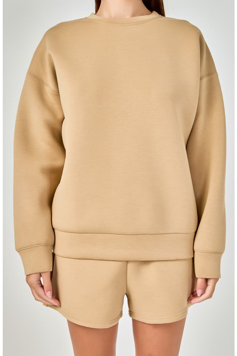 Relaxed Scuba Pullover, Alternate, color, TOFFEE