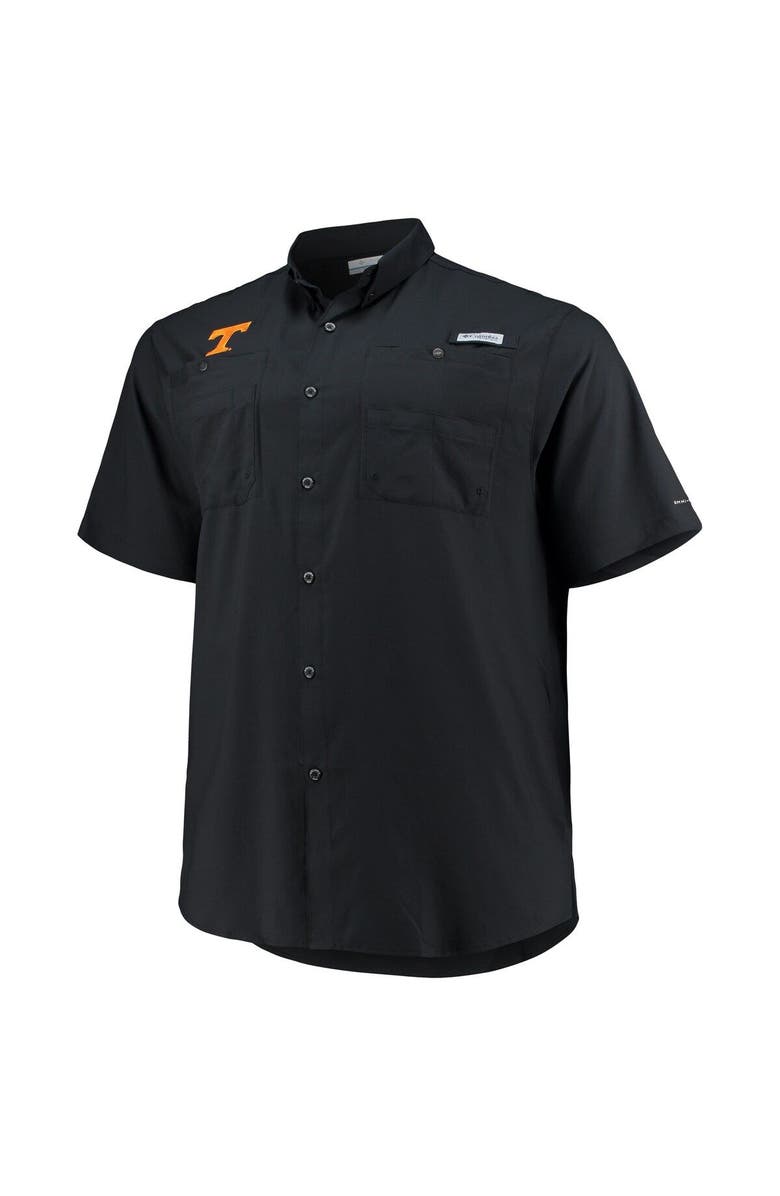 Columbia Men's Columbia Black Tennessee Volunteers Big & Tall Tamiami Omni-Shade Button-Down Shirt, Alternate, color, Black