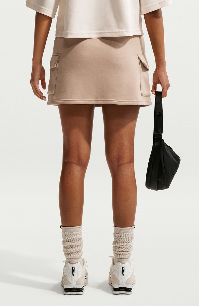 Nike Phoenix French Terry Cargo Miniskirt, Alternate, color, Linen/ Sail
