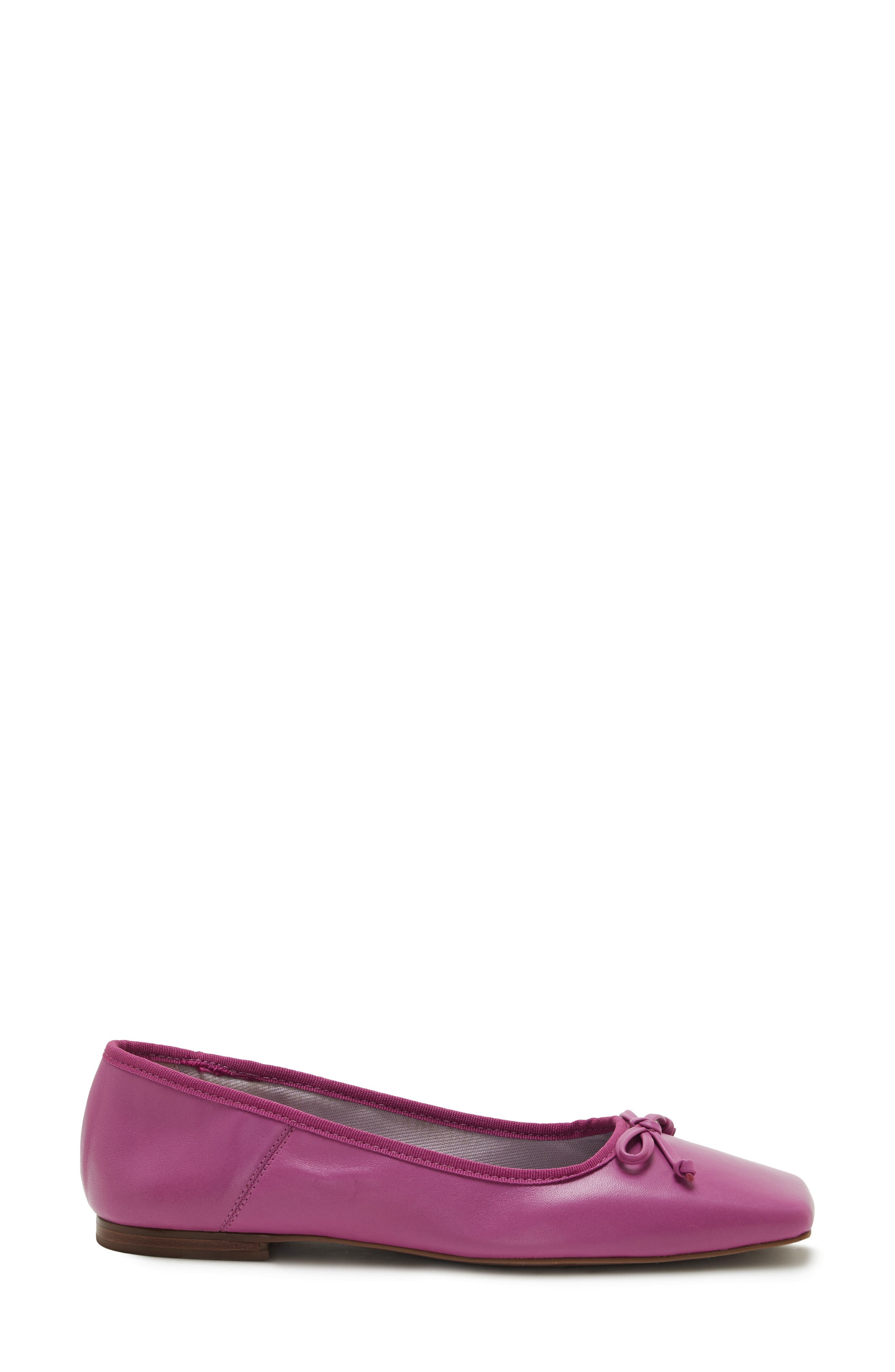 Elanndo Square Toe Ballet Flat, Alternate, color, DEEP ORCHID