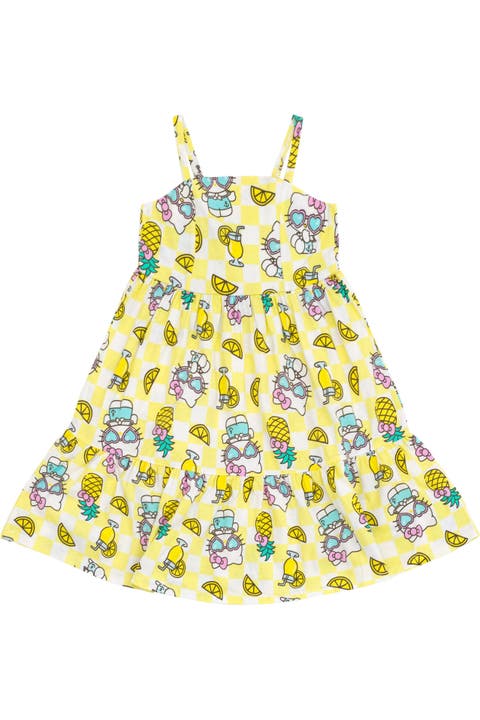 Sleeveless Smocked Tiered Dress