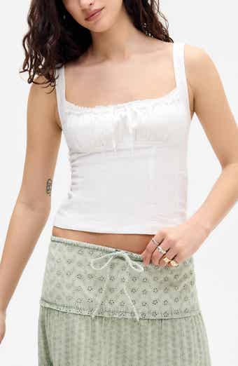 BDG Urban Outfitters Prairie Linen Blend Camisole
