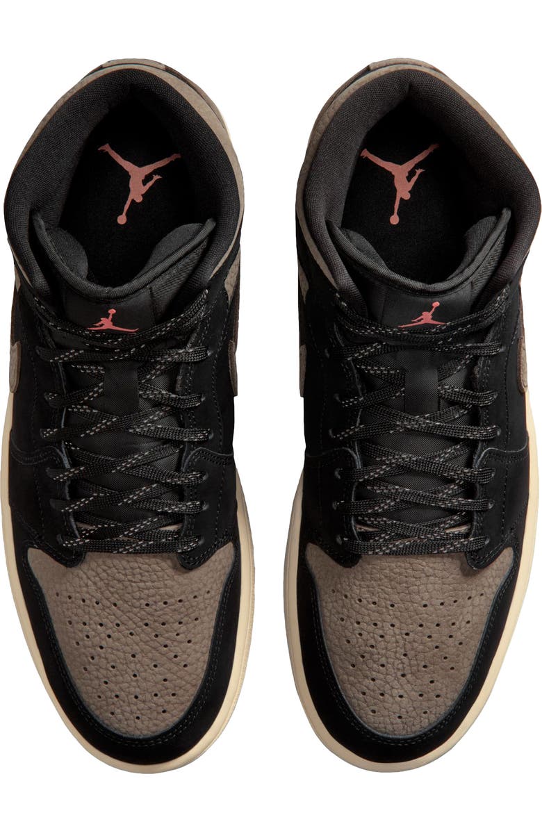 Jordan Air Jordan 1 Mid SE Sneaker, Alternate, color, Black/ Olive Grey