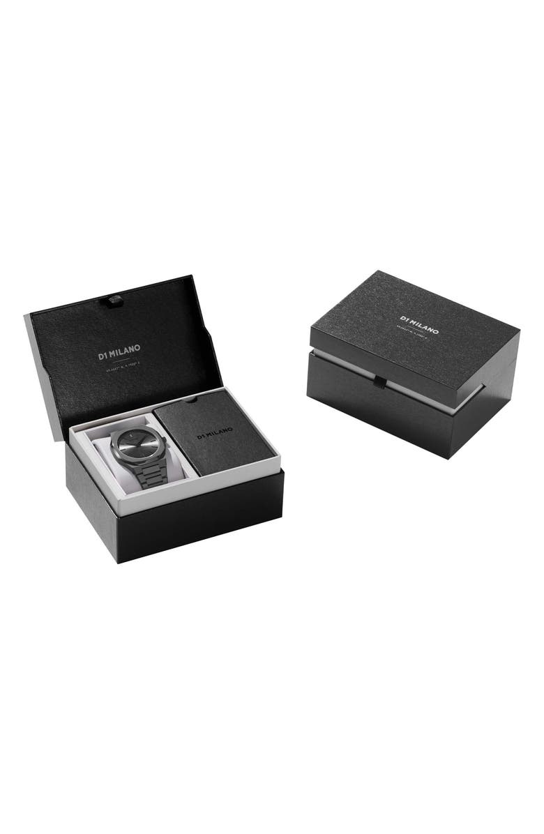 D1 Milano Ultrathin Bracelet Watch, 40mm, Alternate, color, Grey