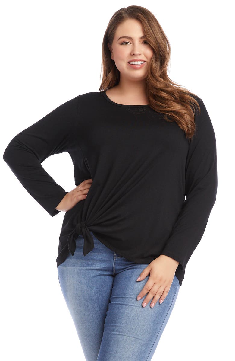 Karen Kane Tie Front Top, Alternate, color,