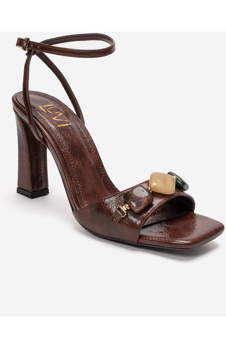 Prologue Shoes Franca Block Heel Sandal, Alternate, color, Brown
