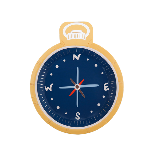 Daydream Society Camp Explorer Compass Small Plates In Blue