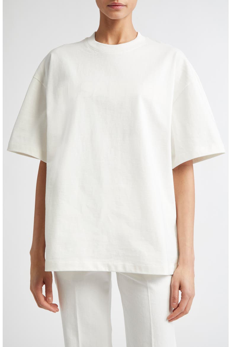 Boxy Logo Graphic T-Shirt, Main, color, PORCELAIN