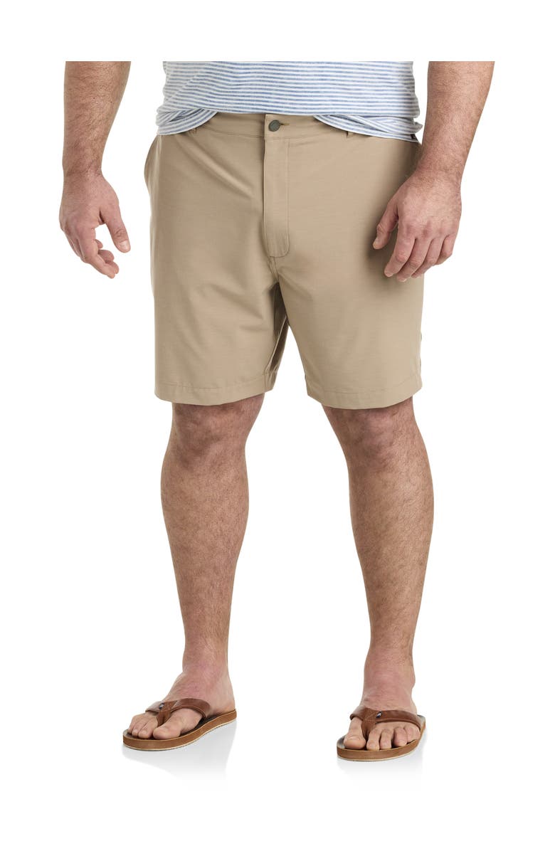 Faherty Big & Tall All Day Shorts, Main, color, Khaki