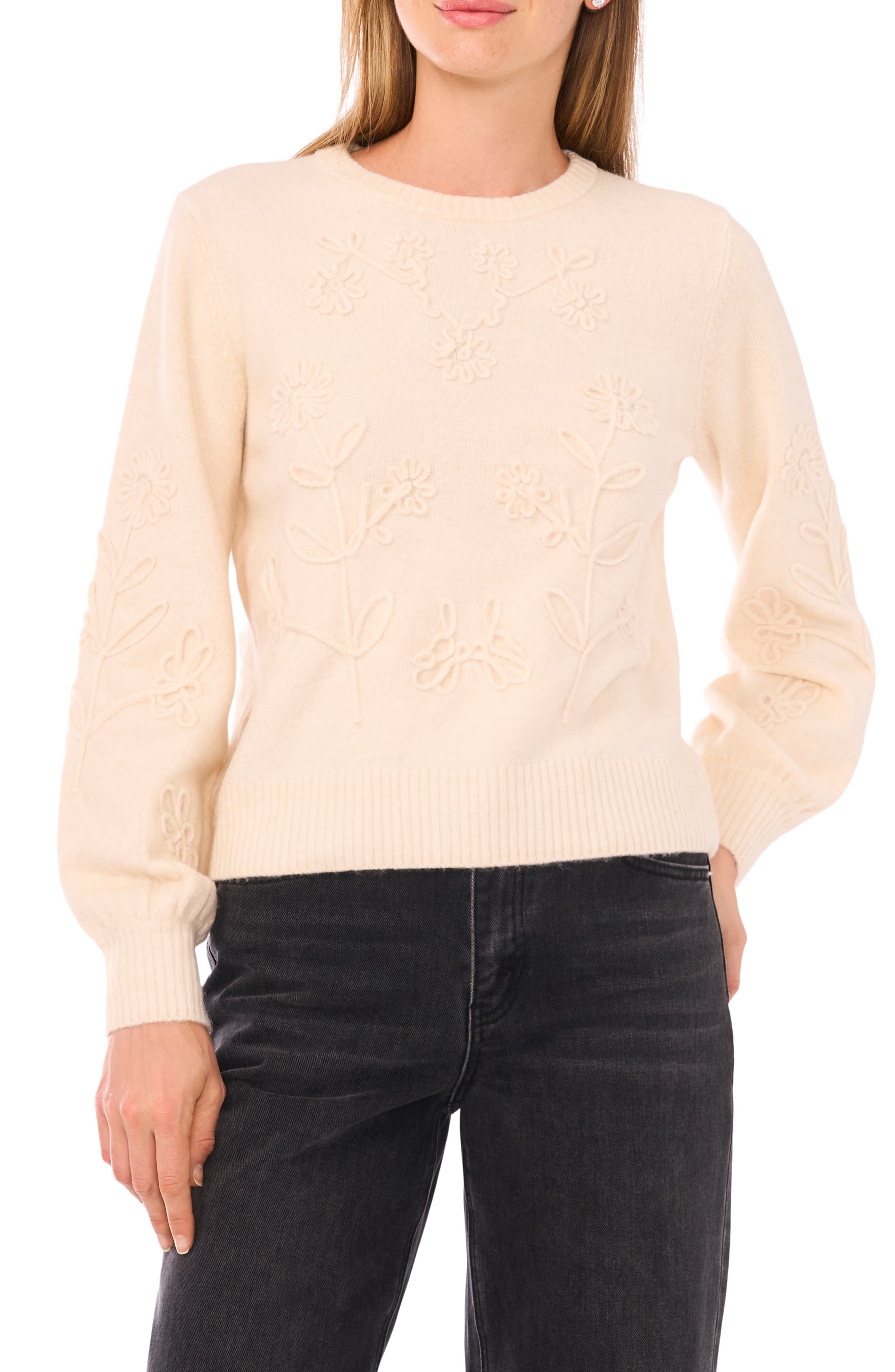 Parker Floral Embroidered Sweater