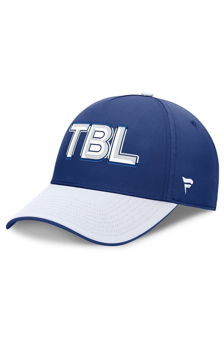 FANATICS Men's Fanatics Blue/White Tampa Bay Lightning Authentic Pro Rink Team Code Flex Hat, Main, color, Blue