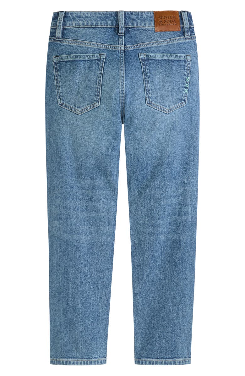 Scotch & Soda Kids' Five-Pocket Loose Tapered Fit Jeans, Alternate, color, Thunderstorm