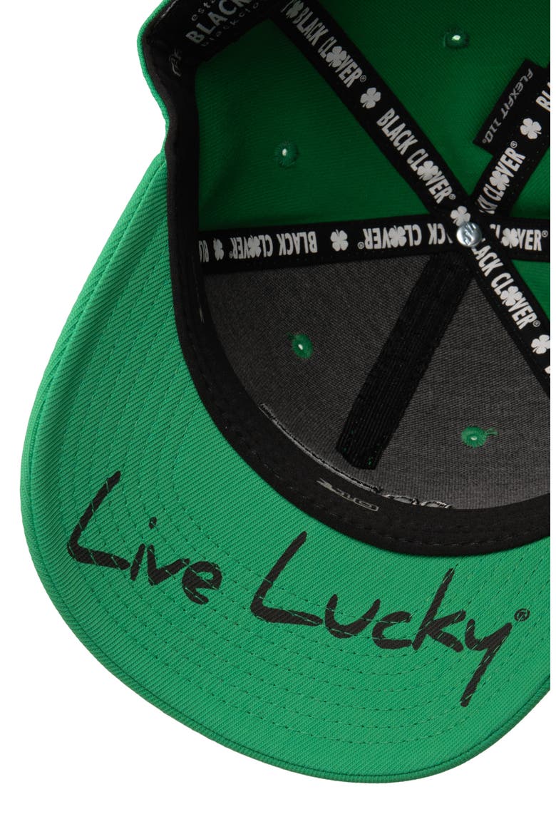 Clover Nation 11 Snapback Hat, Alternate, color, KELLY GREEN