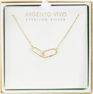 ARGENTO VIVO Rope Interlock Pendant Necklace