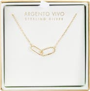 ARGENTO VIVO Rope Interlock Pendant Necklace