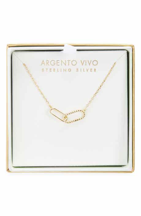 ARGENTO VIVO Rope Interlock Pendant Necklace