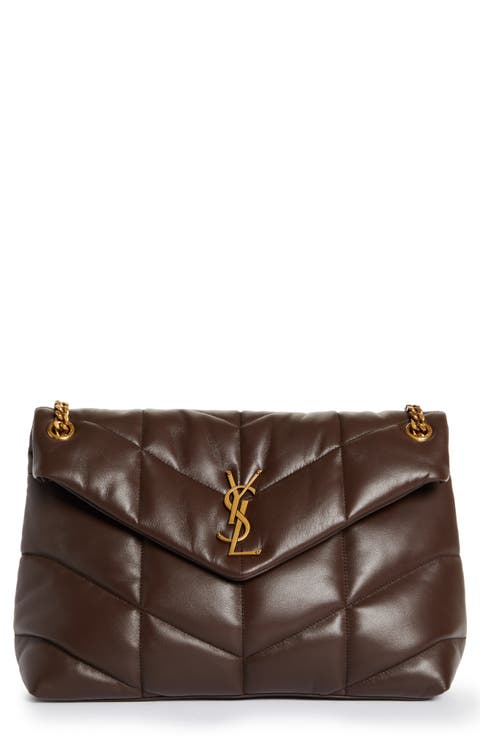 Medium Loulou Puffer Quilted Leather Crossbody Bag