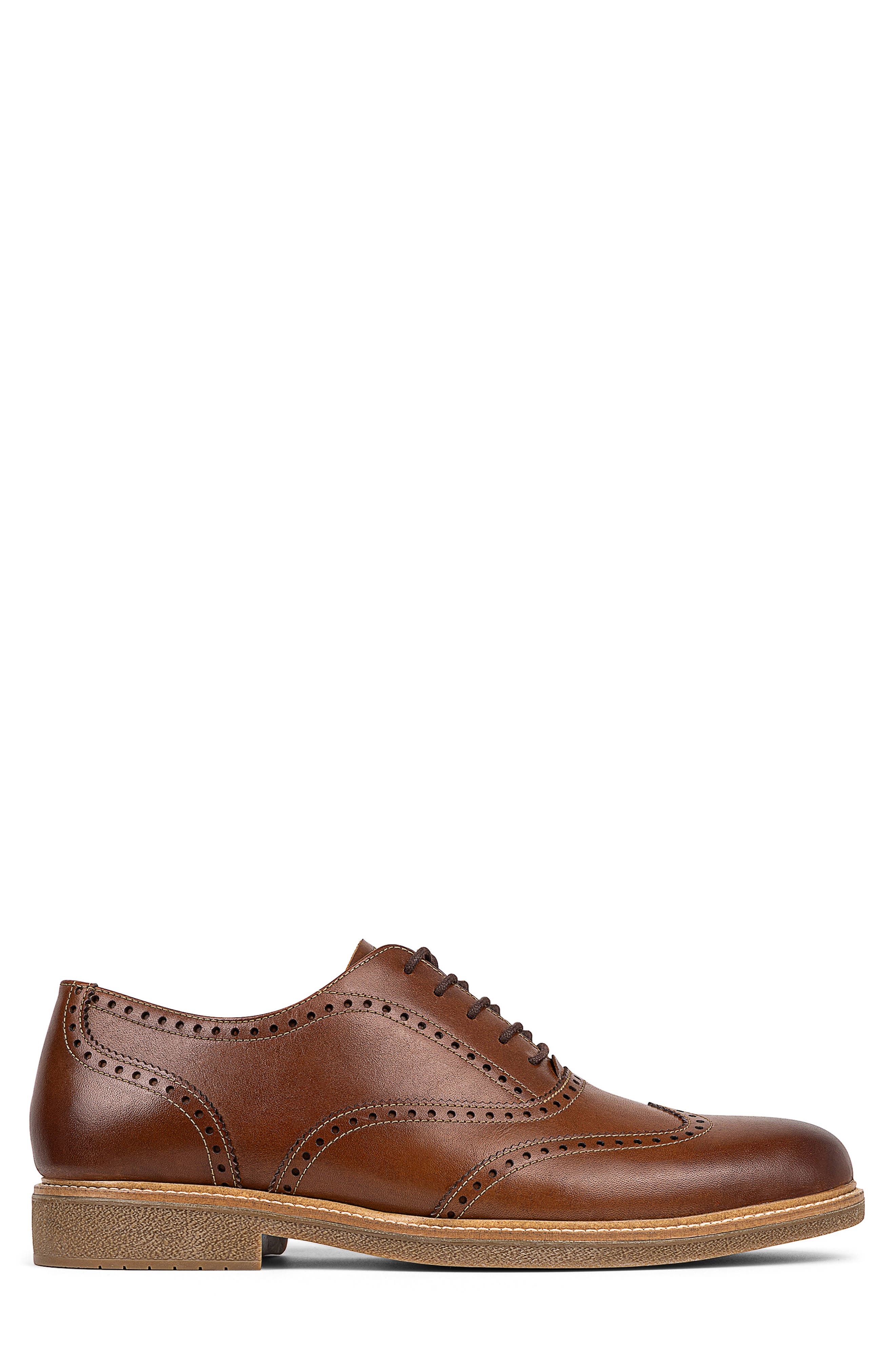Donald Pliner Keelan Wingtip Oxford, Alternate, color, Whiskey/ Whiskey