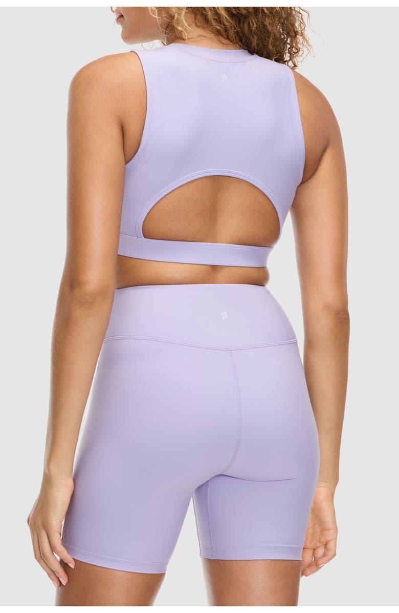 Peloton Cadent Super Crop Cutout Tank, Alternate, color, Lilac