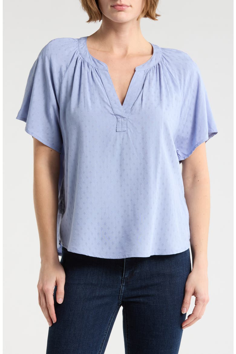 Kirby Popover Shirt, Main, color, LIGHT SAPHIRE