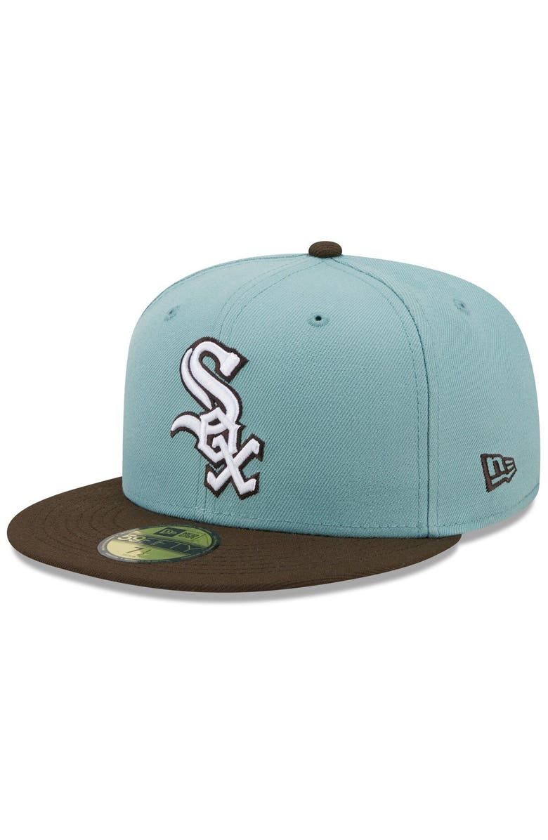 New Era Men's New Era Light Blue/Brown Chicago White Sox 2005 World Series Beach Kiss 59FIFTY Fitted Hat, Alternate, color, Light Blue