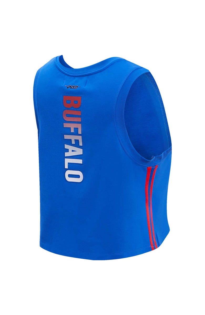 PRO STANDARD Women's Pro Standard  Royal Buffalo Bills Ombre Wordmark Classic Cropped Tank Top, Alternate, color, 