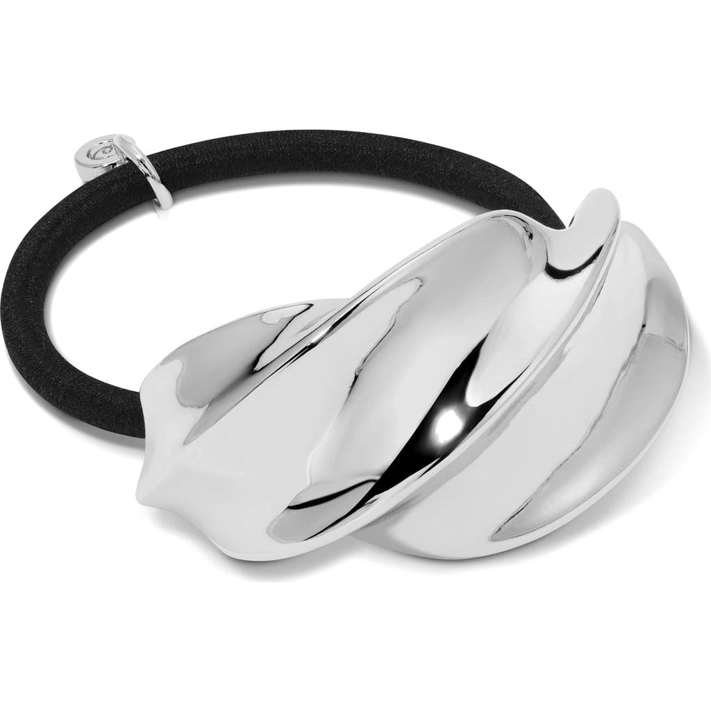 Ettika Sculptural Twist Hair Elastic In Metallic