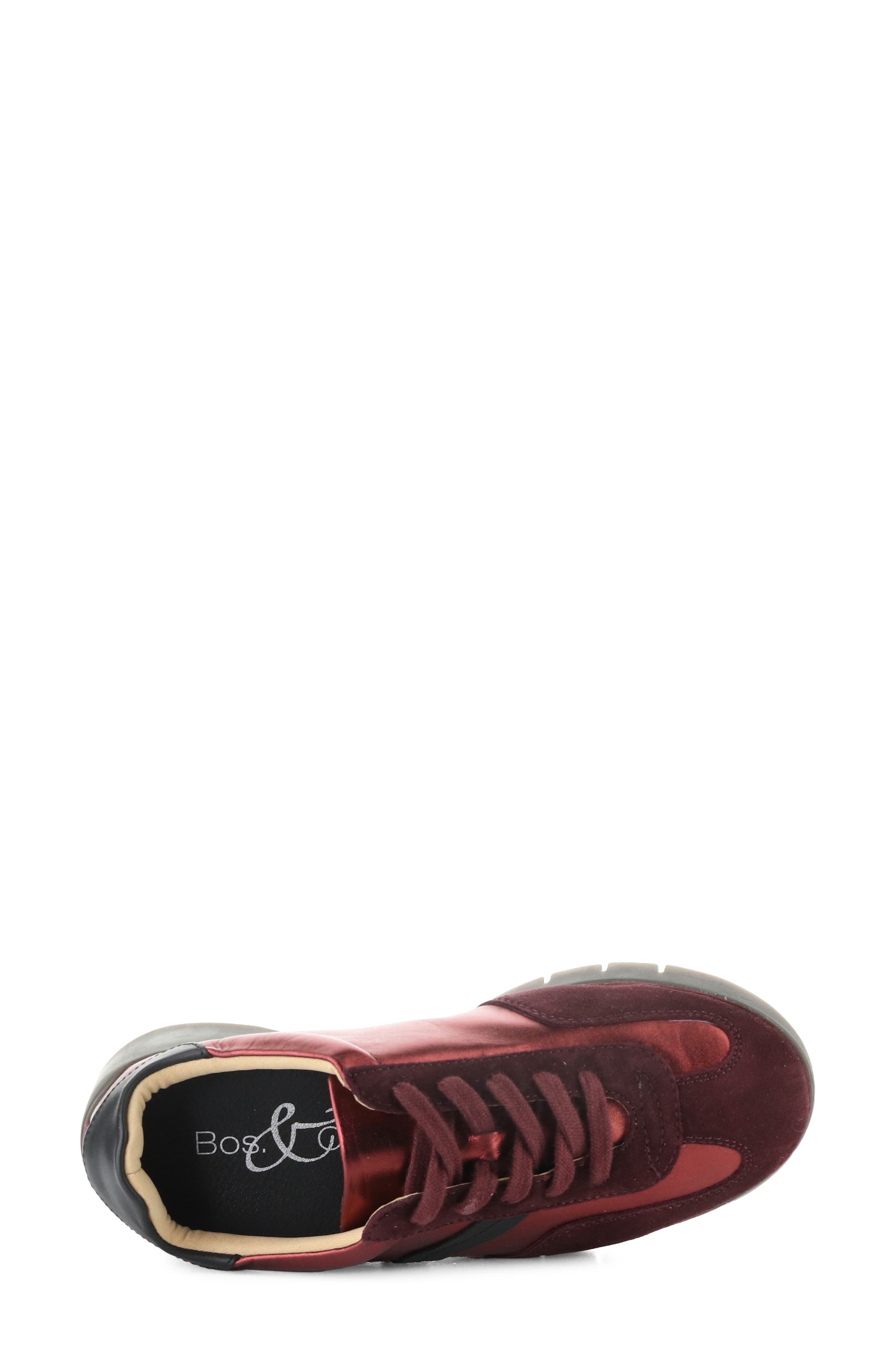 Lyrox Leather Sneaker, Alternate, color, 002 WINE MULTI
