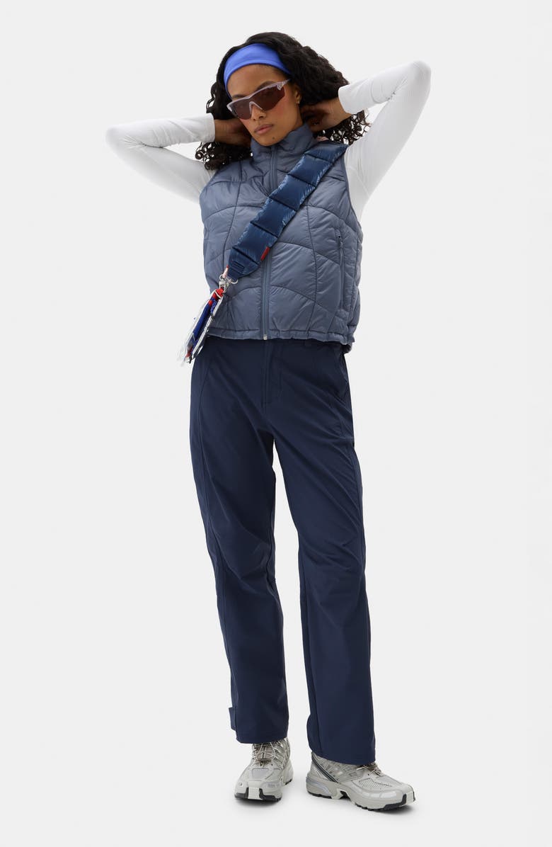 Halfdays Julie Quarter Zip Top, Alternate, color, White/ Lunar Rock