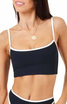 LSPACE Adalyn Contrast Trim Bikini Top