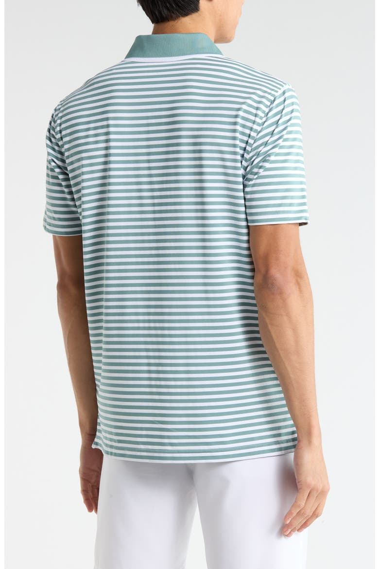 Feeder Stripe Polo, Alternate, color, GREEN/ WHITE
