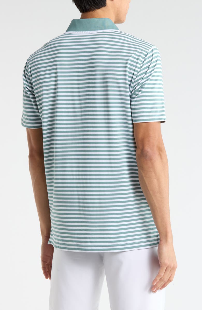Brooks Brothers Feeder Stripe Polo, Alternate, color, Green/ White