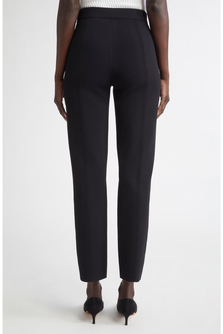 Knit Ankle Pants, Alternate, color, BLACK