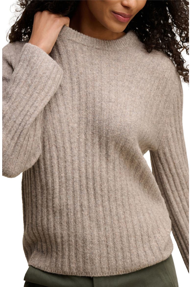 Imana Wool Blend Crewneck Sweater, Alternate, color, TAN