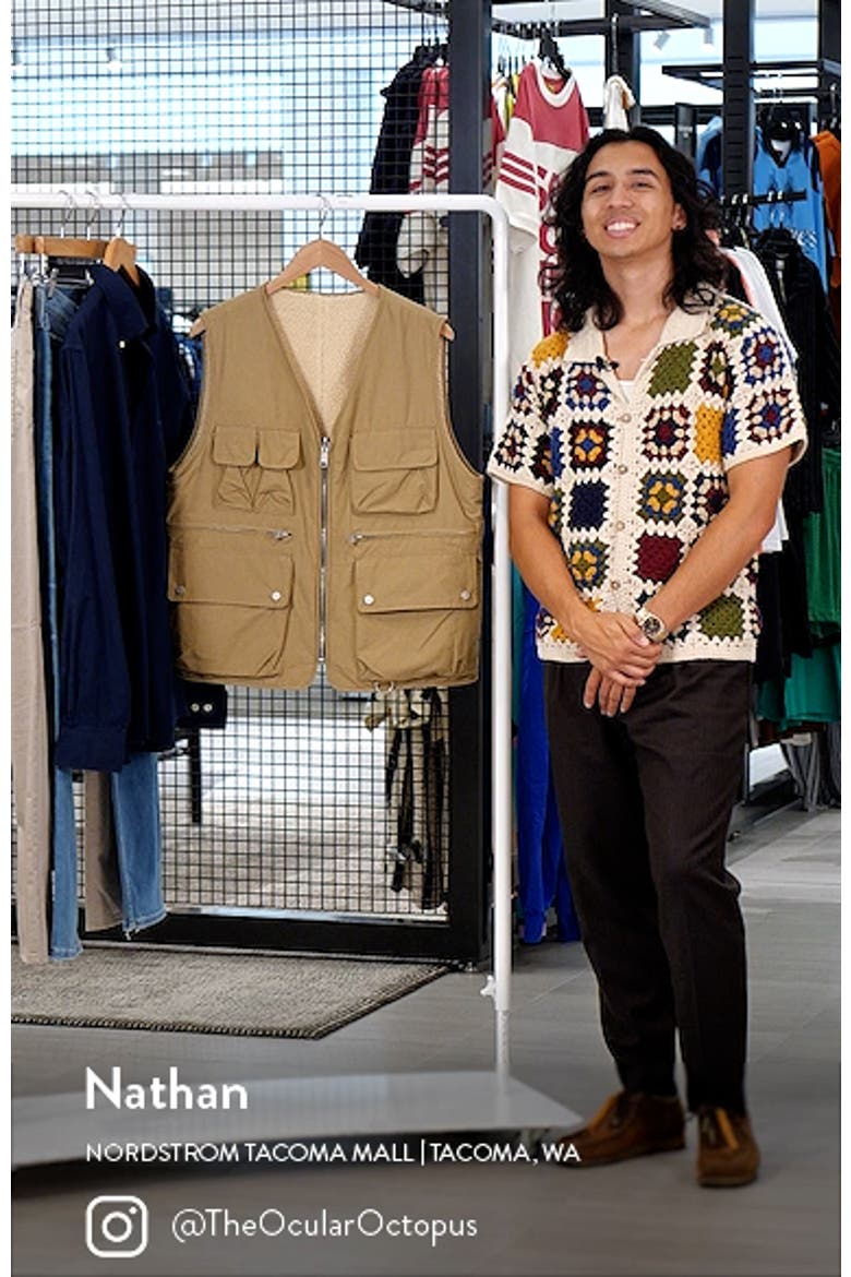 Vibo Reversible Faux Shearling Lined Tech Vest video