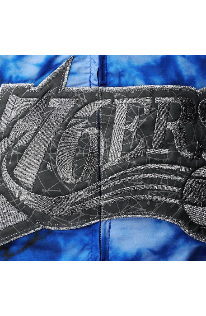 Mitchell & Ness Women's Mitchell & Ness Royal Philadelphia 76ers Galaxy Sublimated Windbreaker Pullover Full-Zip Hoodie, Alternate, color, Royal