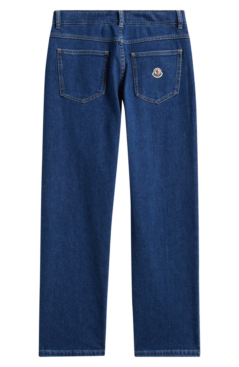 Moncler Kids' Straight Leg Jeans, Alternate, color, Cadet