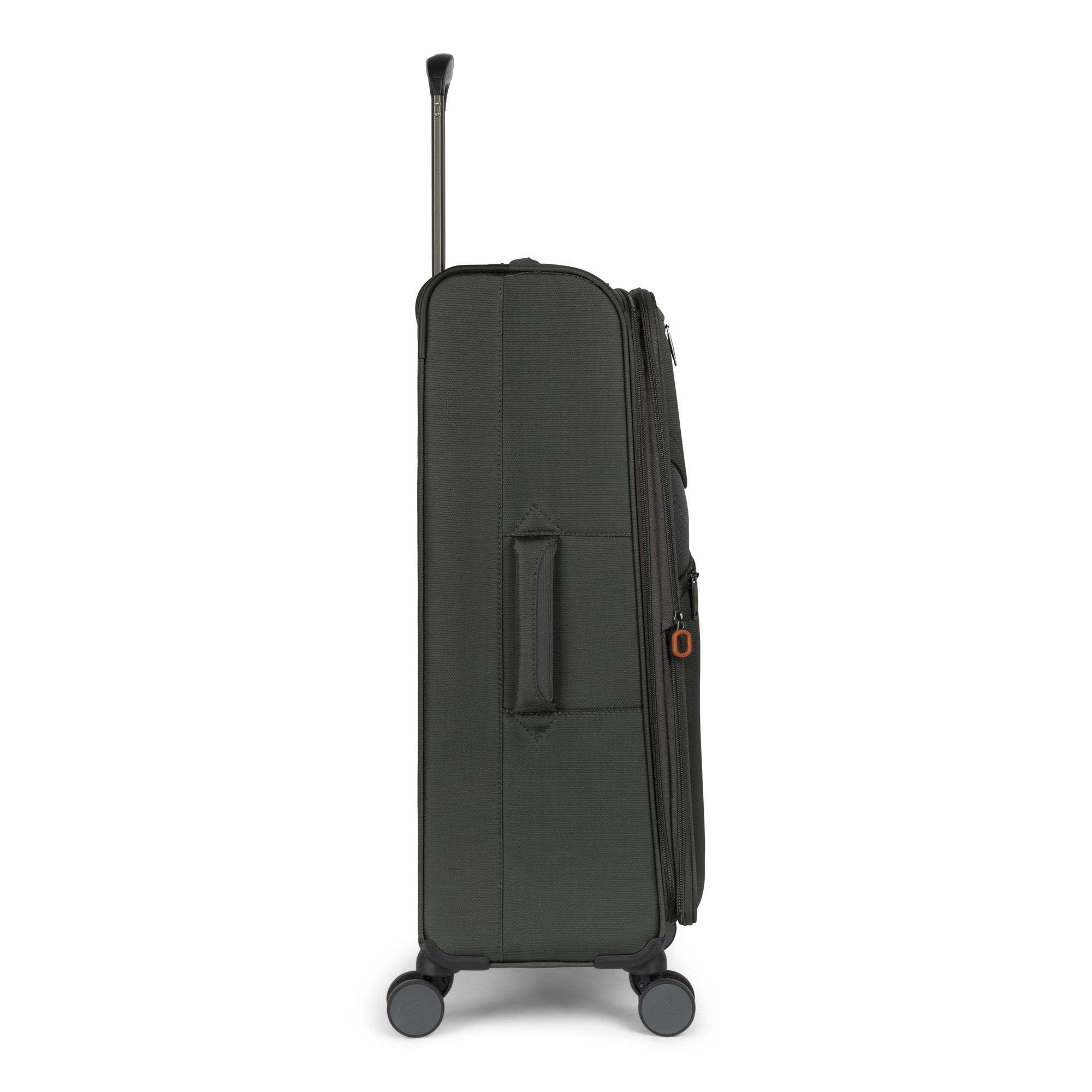 Quiksilver Buxton Suitcases Nylon Softside Expandable Luggage with Spinner Wheels, 3-Piece Set, Alternate, color, Charcoal